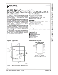 Click here to download LM4860_00 Datasheet