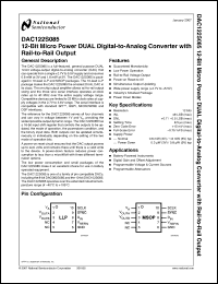 Click here to download DAC122S085CISDX Datasheet