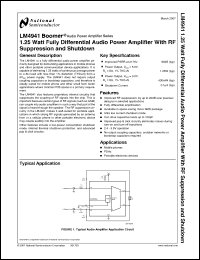 Click here to download LM4941 Datasheet
