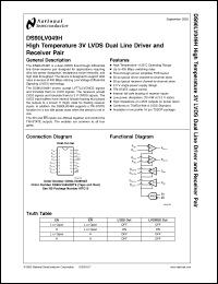Click here to download DS90LV049H Datasheet