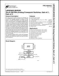 Click here to download LMH6585 Datasheet