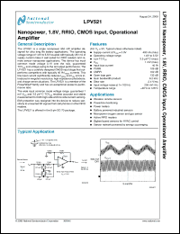 Click here to download LPV521MGE Datasheet