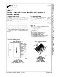 Click here to download LM4730TA Datasheet