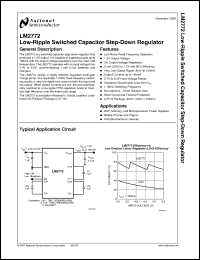 Click here to download LM2772SDX Datasheet