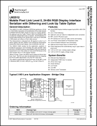 Click here to download LM2512SN Datasheet