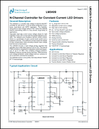 Click here to download LM3429MHX Datasheet