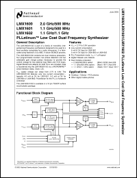 Click here to download LMX1600_05 Datasheet