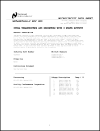 Click here to download MN54ABT646-X Datasheet