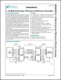 Click here to download DS90UR907QSQ Datasheet