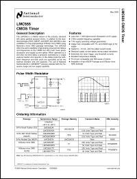 Click here to download LMC555CTPX Datasheet