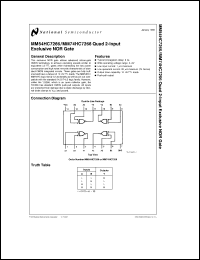 Click here to download MM74HC7266N Datasheet