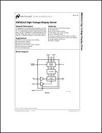 Click here to download MM58242V Datasheet
