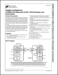 Click here to download DS99R102VSX Datasheet