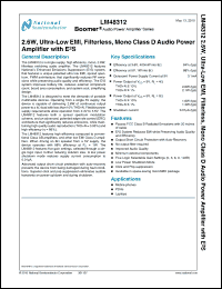 Click here to download LM48312TLX Datasheet