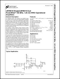 Click here to download LMH6619MA Datasheet