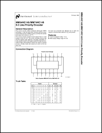 Click here to download MM54HC148 Datasheet