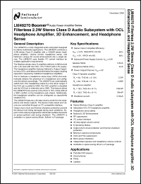 Click here to download LM49270 Datasheet