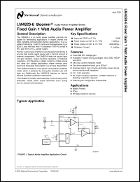 Click here to download LM4820-6 Datasheet