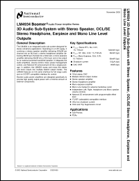 Click here to download LM4934WL Datasheet