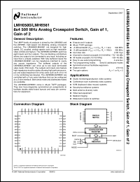 Click here to download LMH6581VS Datasheet