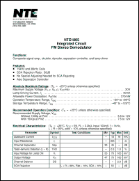 Click here to download NTE1005 Datasheet