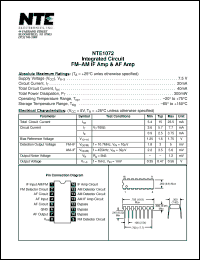 Click here to download NTE1072 Datasheet