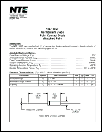 Click here to download NTE110MP Datasheet