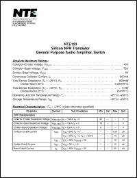 Click here to download NTE123 Datasheet