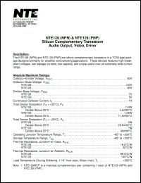 Click here to download NTE128 Datasheet