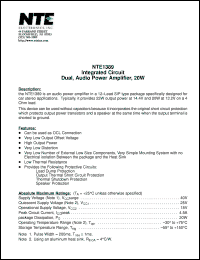Click here to download NTE1389 Datasheet