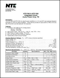 Click here to download NTE1392 Datasheet