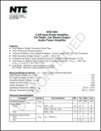Click here to download NTE1394 Datasheet