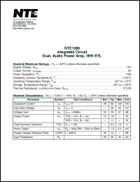 Click here to download NTE1399 Datasheet