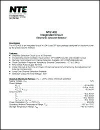 Click here to download NTE1402 Datasheet