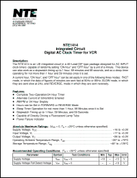 Click here to download NTE1414 Datasheet