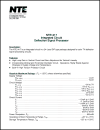 Click here to download NTE1417 Datasheet