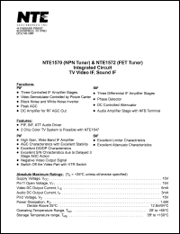 Click here to download NTE1570 Datasheet