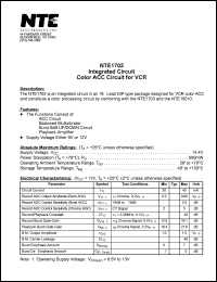 Click here to download NTE1702 Datasheet