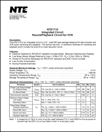 Click here to download NTE1710 Datasheet