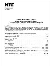 Click here to download NTE186 Datasheet