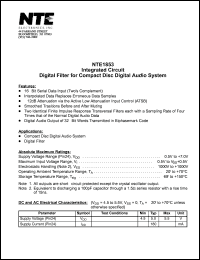 Click here to download NTE1853 Datasheet