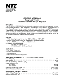 Click here to download NTE1869SM Datasheet