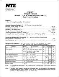 Click here to download NTE1871 Datasheet