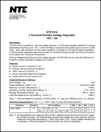 Click here to download NTE1916 Datasheet
