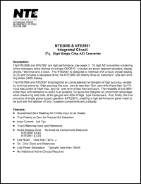 Click here to download NTE2050 Datasheet