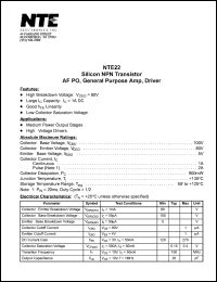 Click here to download NTE22 Datasheet