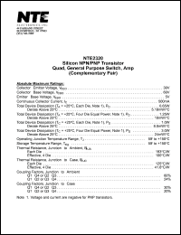 Click here to download NTE2320 Datasheet