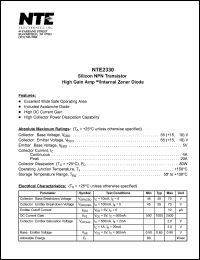 Click here to download NTE2330 Datasheet