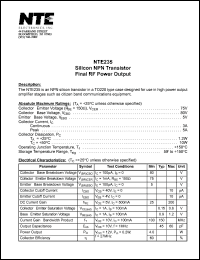 Click here to download NTE235 Datasheet