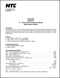 Click here to download NTE2394 Datasheet